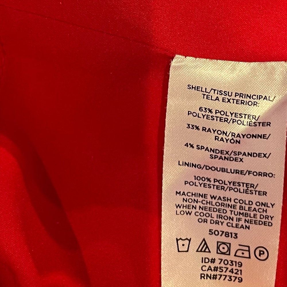 Ann Taylor side bottom sheath dress in red, women’s. - Picture 8 of 8